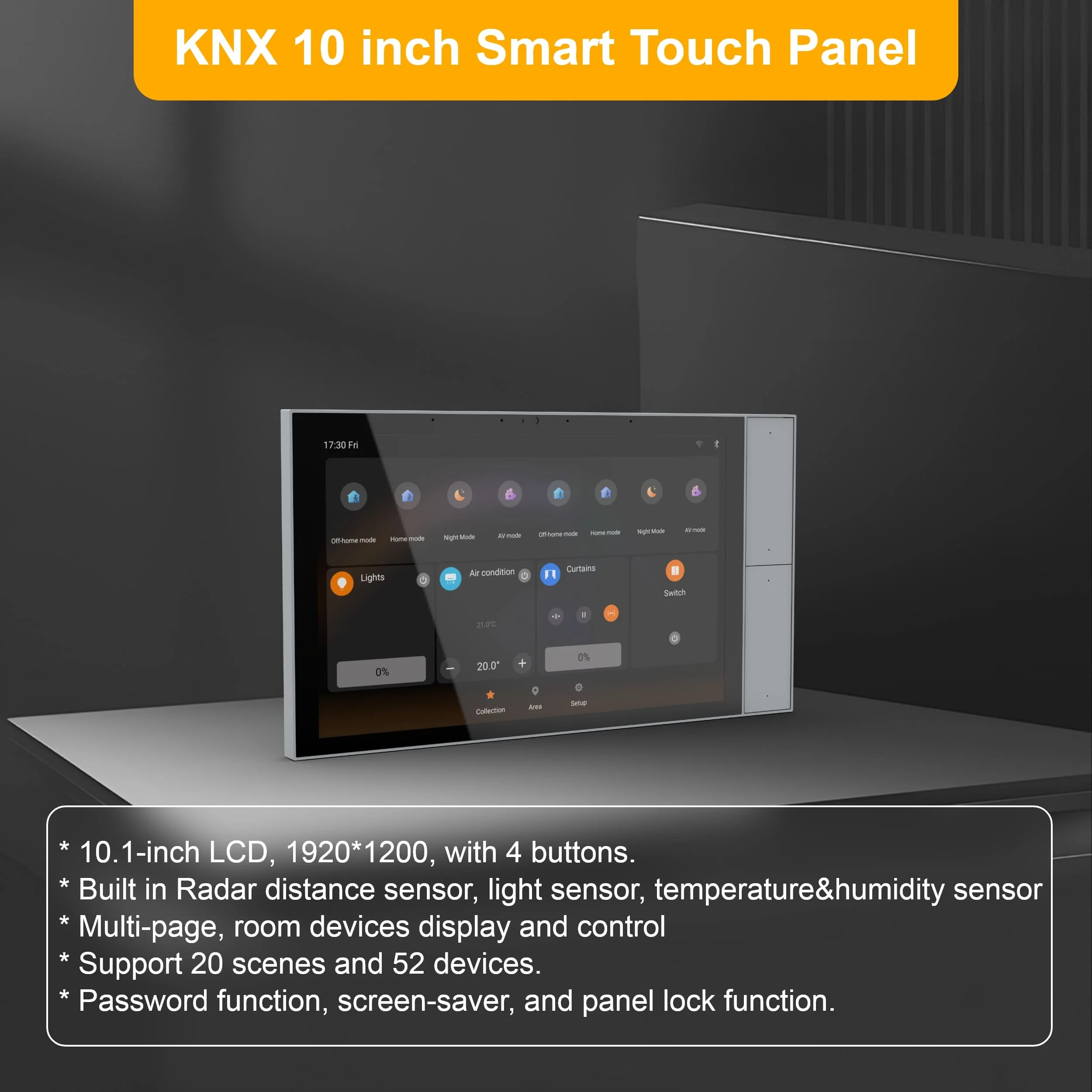 Smart Home Knx System - แผงควบคุมแบบสัมผัสอัจฉริยะ ปี 2026 สำหรับระบบรถบัส สวิตช์ติดผนังแบบ Smart