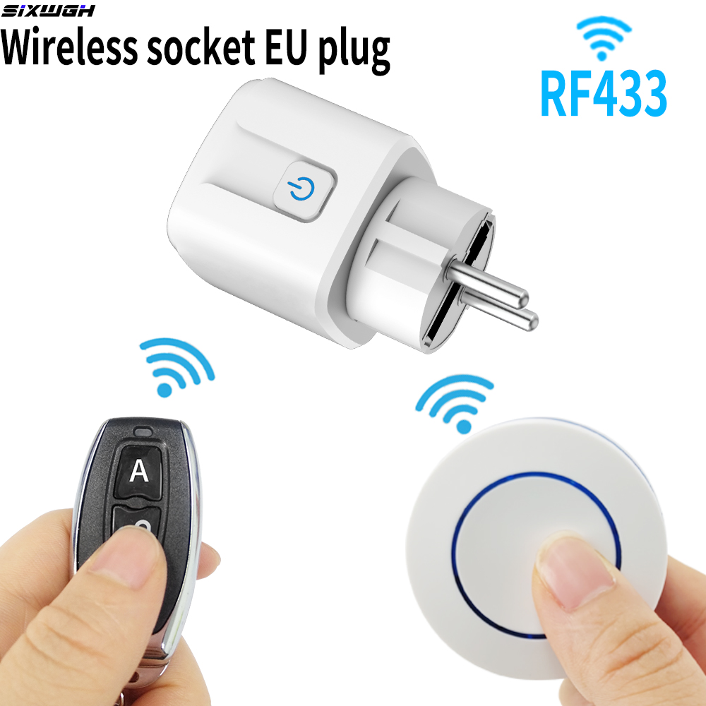 Universal Remote Smart Home - ปลั๊กไฟไร้สาย RF433 สมาร์ทโฮม รีโมทคอนโทรล 16A EU