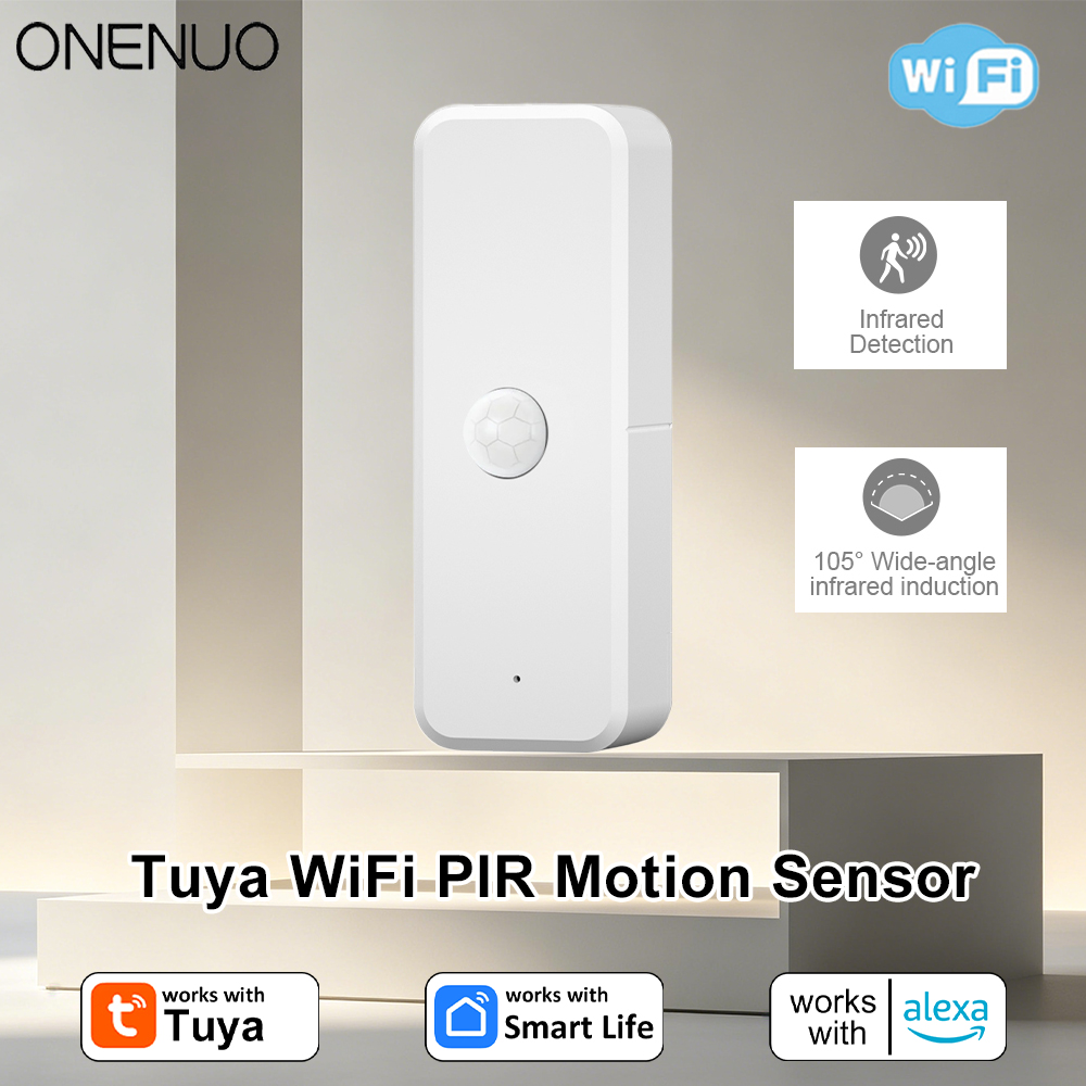 Smart Home Yale - ใหม่ทูย่า ไวไฟ PIR เครื่องตรวจจับความเคลื่อนไหวเซ็นเซอร์อินฟราเรดตรวจจับร่างกายมนุษย์ ระบบเตือนภัยความปลอดภัยภายในบ้าน แอพสมาร์ทไลฟ์แจ้งเตือน