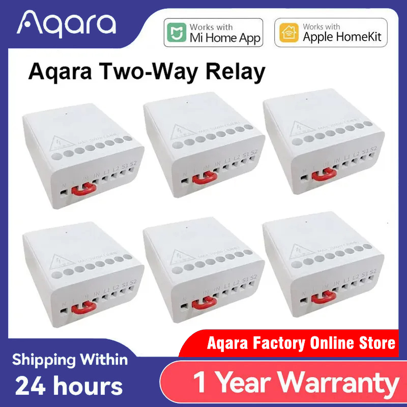Smart Home Group - โมดูลควบคุมอัจฉริยะ Aqara แบบสองทาง รีเลย์สวิตช์ คอนโทรลเลอร์ ตัวตั้งเวลา