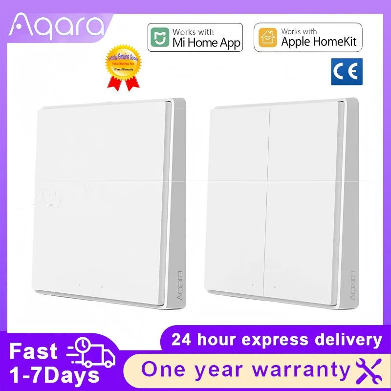 Smart Home Group - สวิตช์ติดผนังอัจฉริยะ Aqara D1 Zigbee ไร้สาย ควบคุมไฟด้วยรีโมท