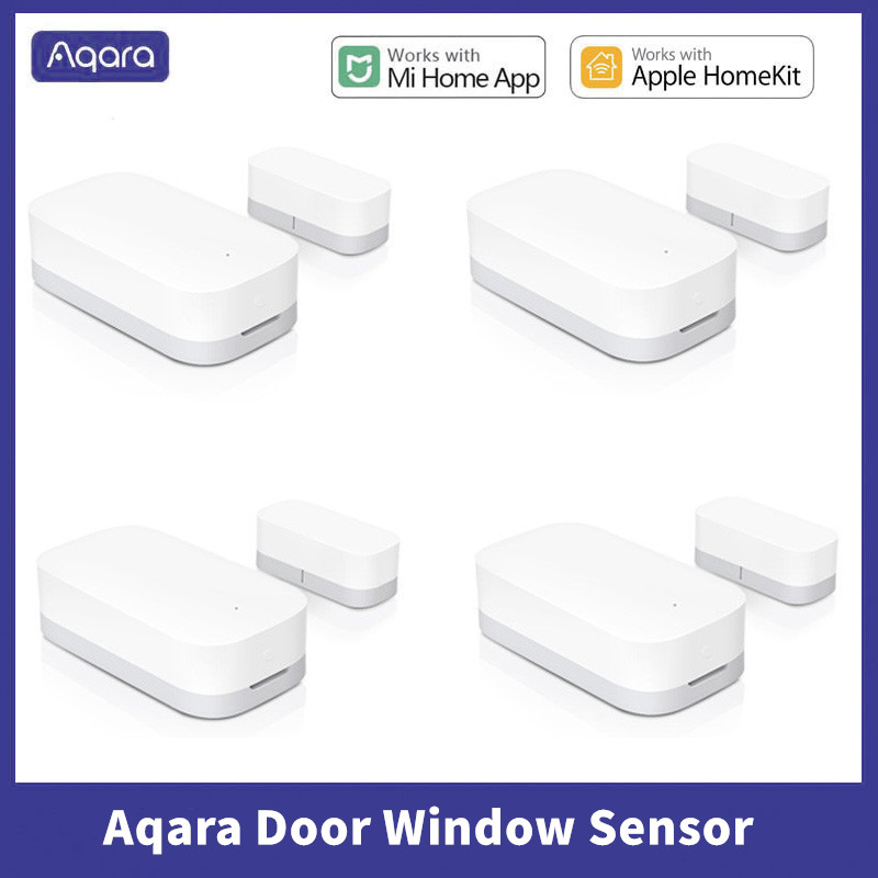 Smart Home Group - Original Aqara เซ็นเซอร์ประตูหน้าต่าง ZigBee การเชื่อมต่อไร้สายสมาร์ทเซ็นเซอร์ประตูทํางานร่วมกับ Mi