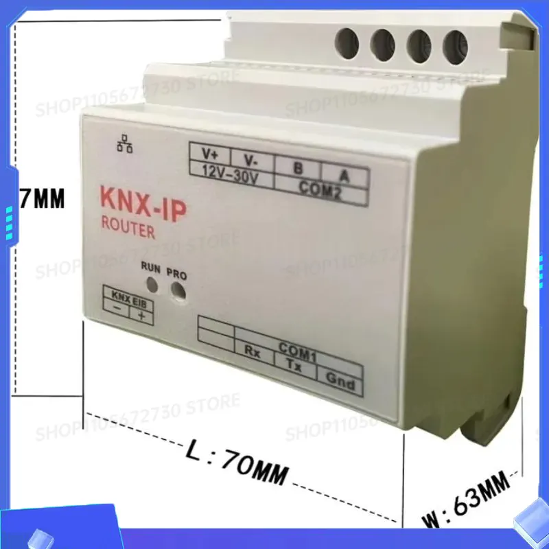 Smart Home Knx System - โมดูลดาวน์โหลดอินเทอร์เฟซเกตเวย์เราเตอร์ KNX IP สำหรับระบบอัตโนมัติบ้านอัจฉริยะ