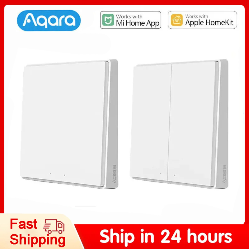 Smart Home Group - Aqaraสมาร์ทสวิตช์ผนังD1 Zigbee Wireless Keyปุ่มสวิทช์ไฟรีโมทคอนโทรลสมาร์ทสําหรับMi Home HomeKit