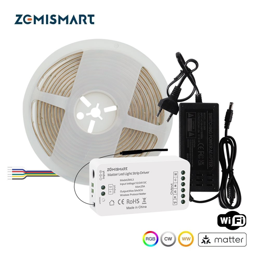 Smart Home Group - Zemismart COB LED Strip Light RGBCW