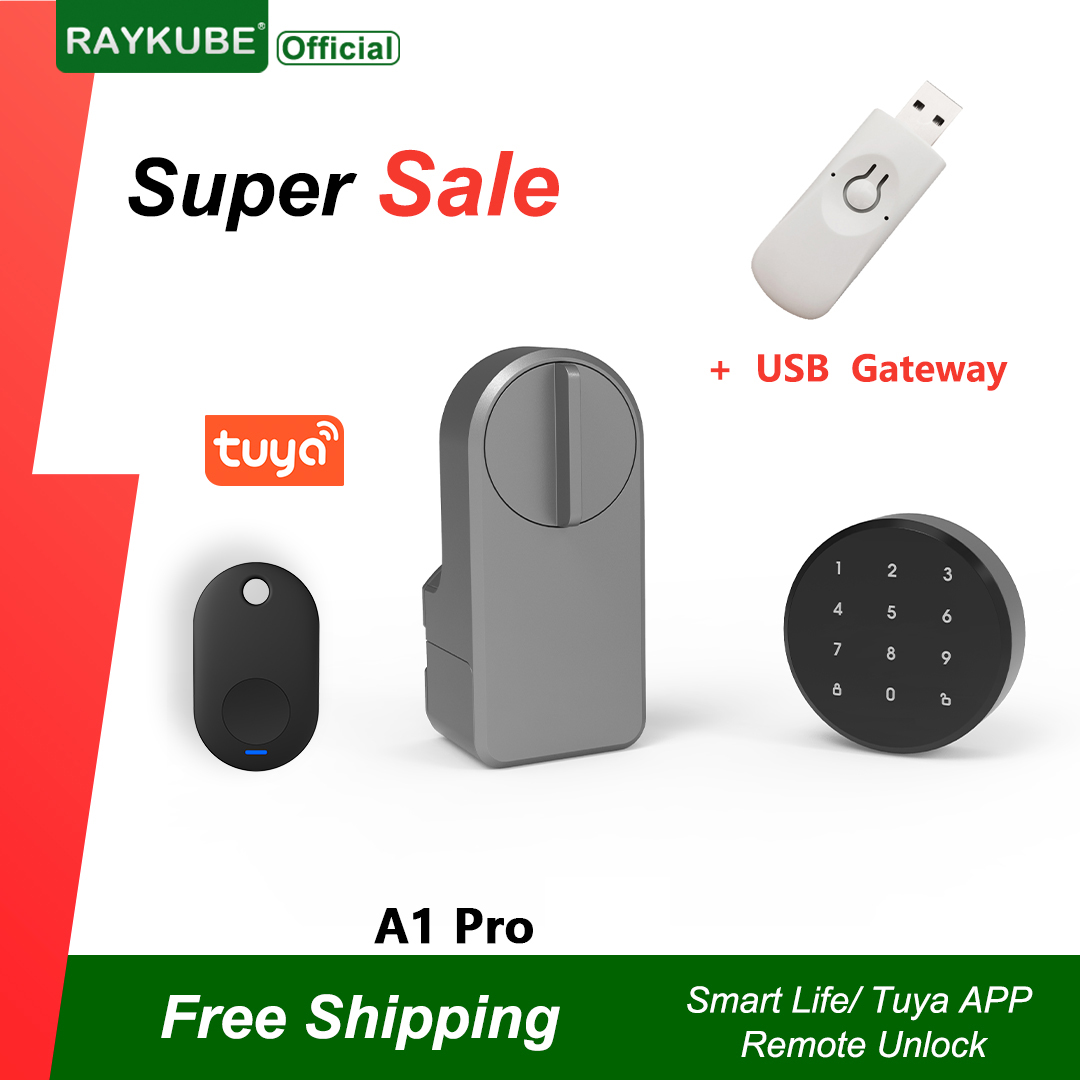 Smart Home Ezviz - RAYKUBE A1 Pro Tuya BEL สมาร์ทประตูล็อคชุด