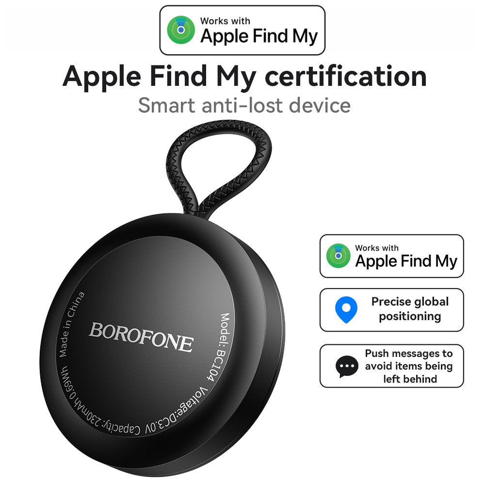 Smart Home Group - BOROFONE BC104 AirTag เครื่องติดตามบลูทูธ ใช้งานร่วมกับ Find