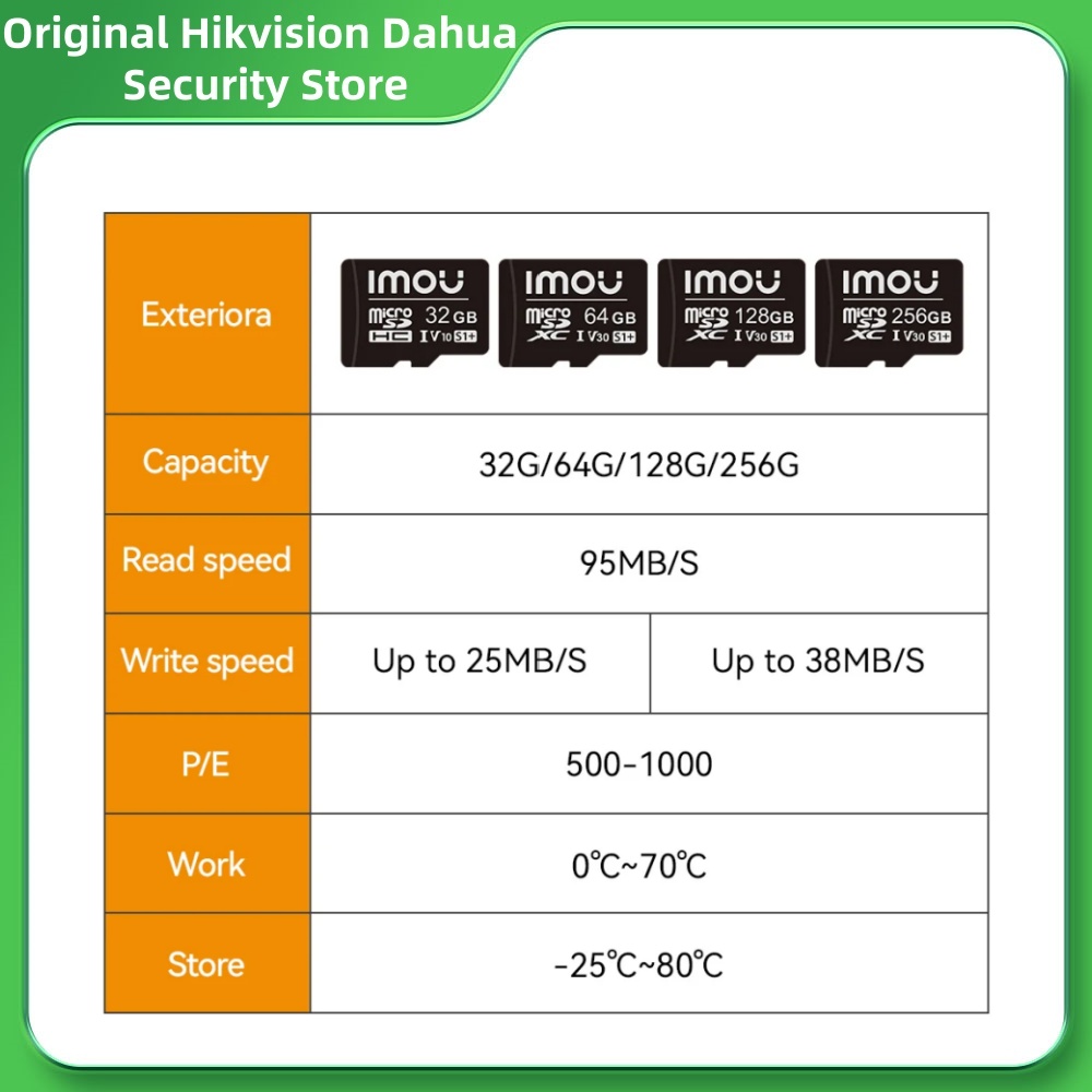 Smart Home Imou - การ์ดหน่วยความจำ Dahua Imou MicroSD S1 Series