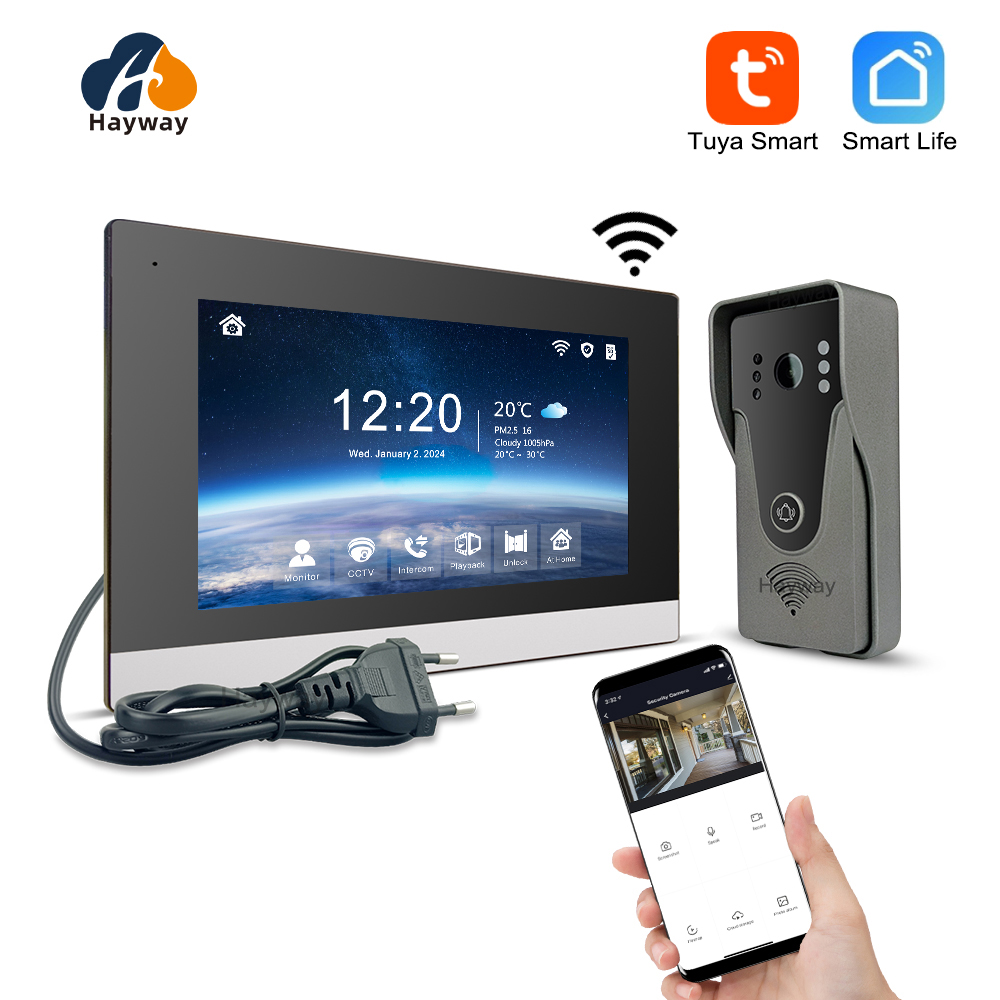 Smart Home Ezviz - ระบบอินเตอร์คอมภายในบ้าน 1080P, หน้าจอ IPS FHD ขนาด