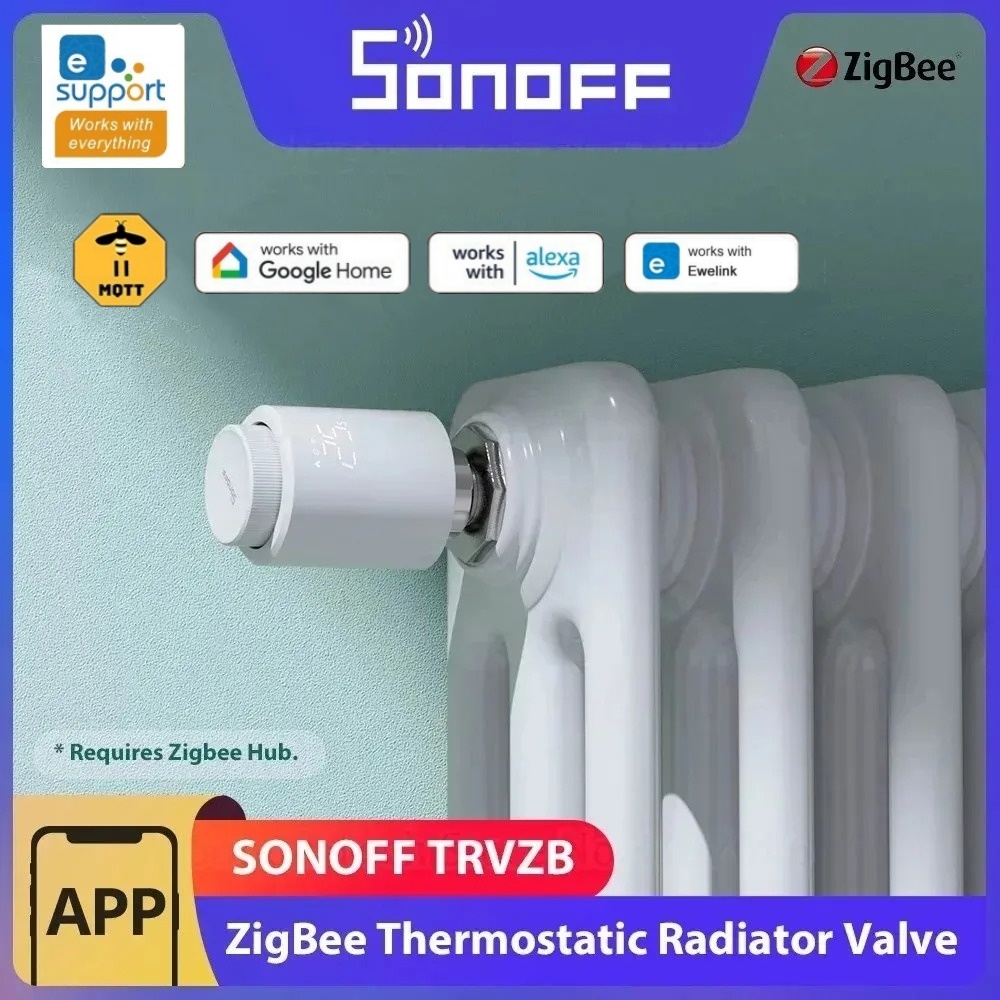 Smart Home Group - โซโนฟ TRVZB วาล์วควบคุมอุณหภูมิหม้อน้ำแบบ Zigbee ดองเกิล E