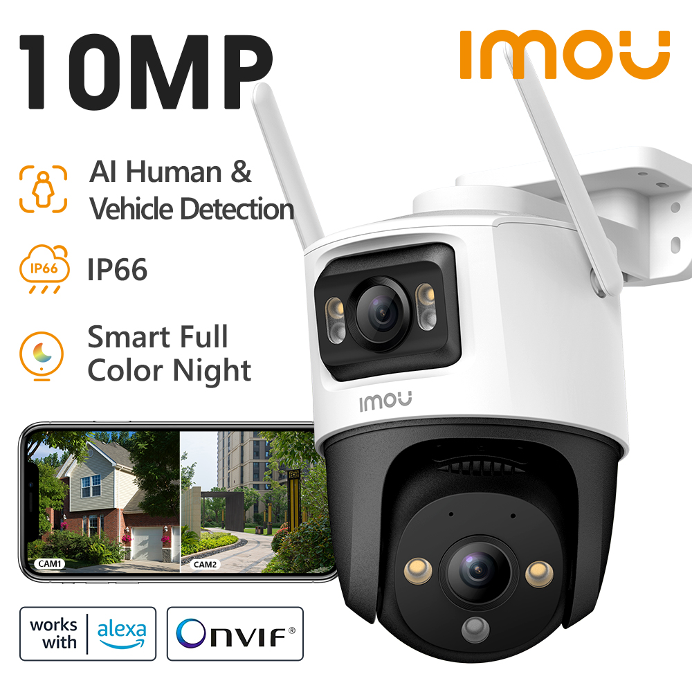 Smart Home Imou - IMOU Dual เลนส์กล้องกลางแจ้ง PT กล้อง Home