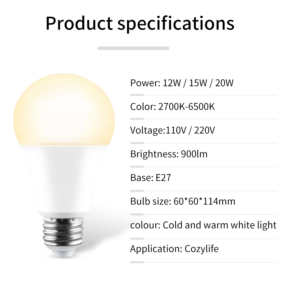 110V 220V E27 WiFi สมาร์ทหลอดไ - Smart Home Yellow บทวิจารณ์และราคา