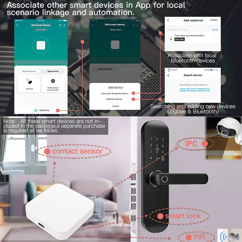 Tuya Zigbee บลูทูธหลายโหมด GAT - Smart Home Living บทวิจารณ์และราคา