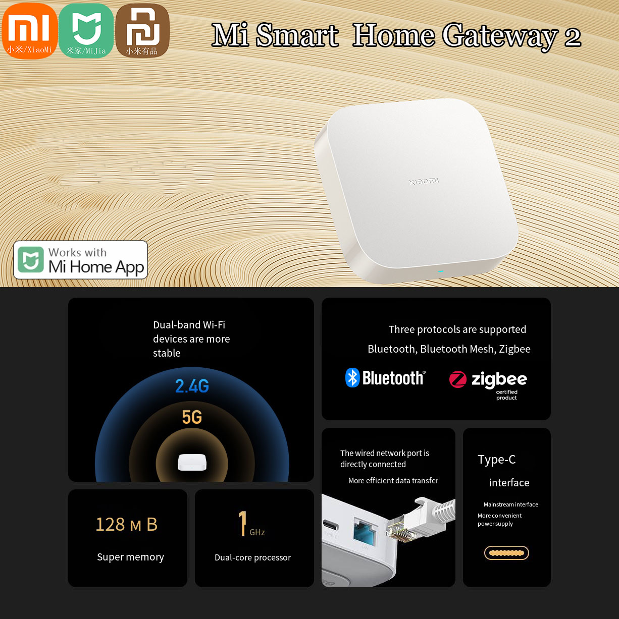 Original Xiaomi Mijia Smart Ho - Smart Home Xiaomi Hub บทวิจารณ์และราคา