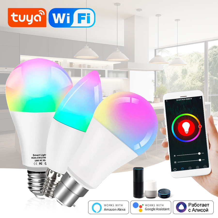 Tuya สมาร์ท WiFi หลอดไฟ Alexa  - Smart Home Yellow บทวิจารณ์และราคา