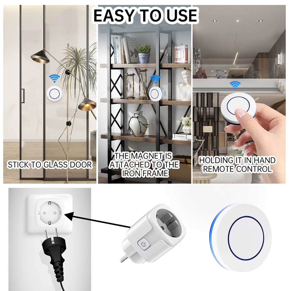 ปลั๊กไฟไร้สาย RF433 สมาร์ทโฮม  - Universal Remote Smart Home บทวิจารณ์และราคา