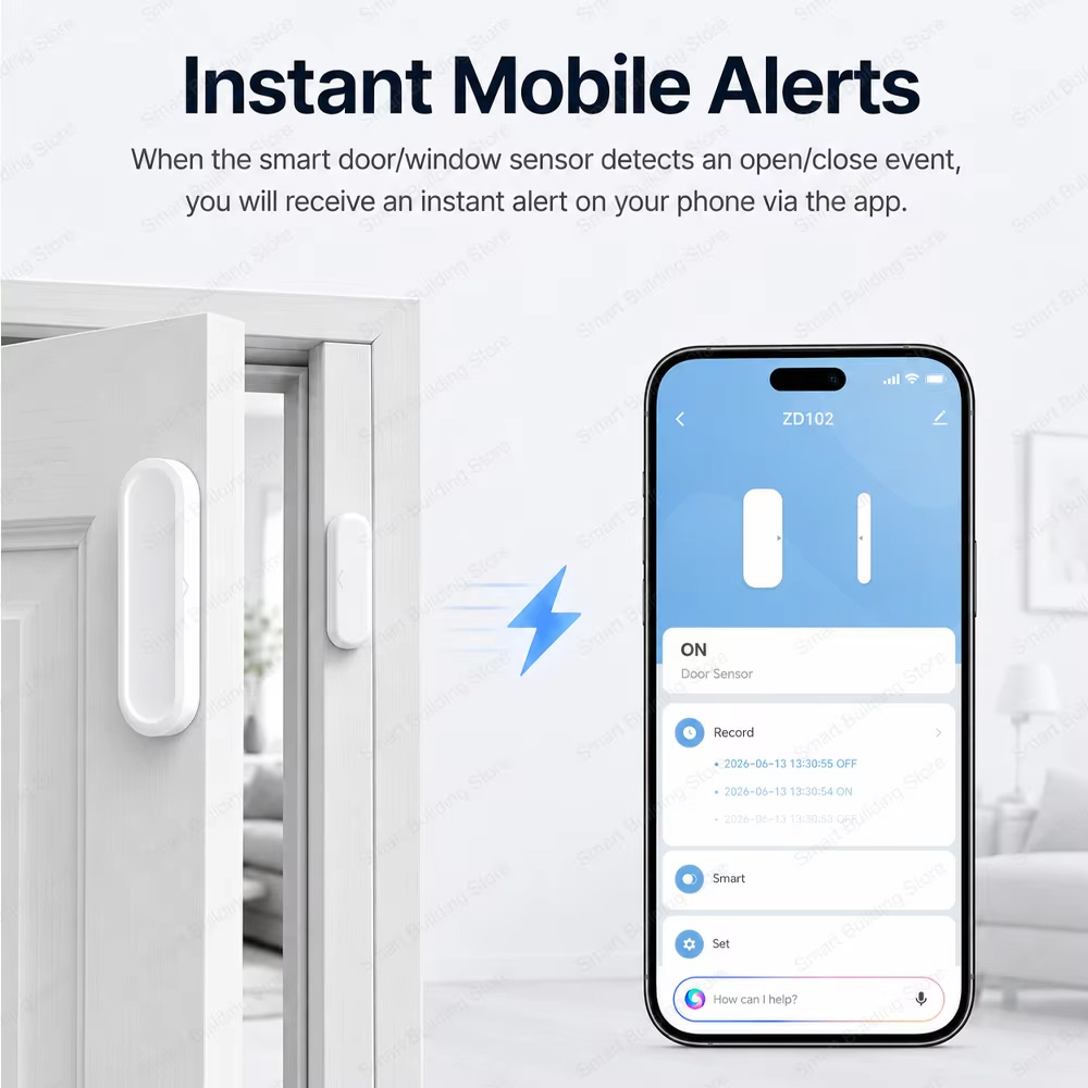 เซ็นเซอร์ประตูหน้าต่างกันน้ำ I - Smart Home Setup บทวิจารณ์และราคา