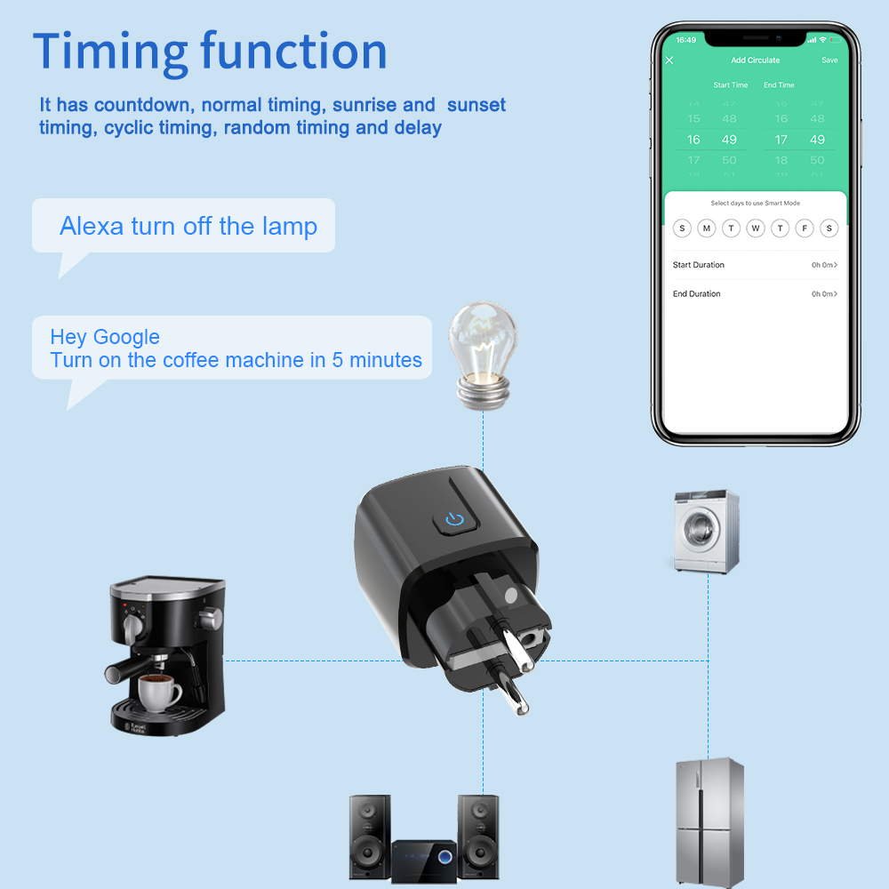 ปลั๊กอัจฉริยะ Tuya ควบคุมผ่าน  - Smart Home Yale บทวิจารณ์และราคา