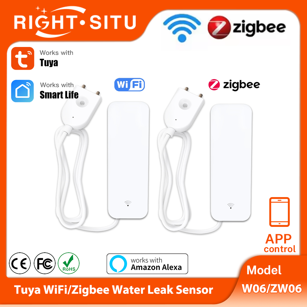 เซ็นเซอร์น้ำ Tuya WiFi Zigbee  - Smart Home Yale บทวิจารณ์และราคา