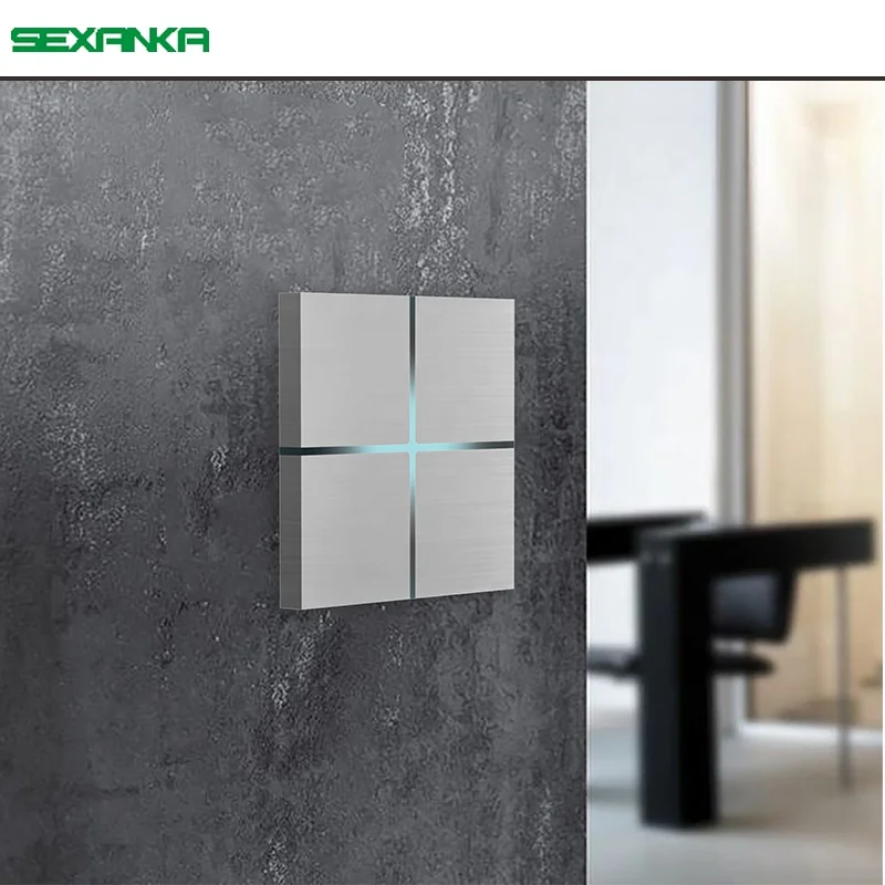สวิตช์หรี่ไฟแบบสัมผัสติดผนัง 4 - Smart Home Knx System บทวิจารณ์และราคา