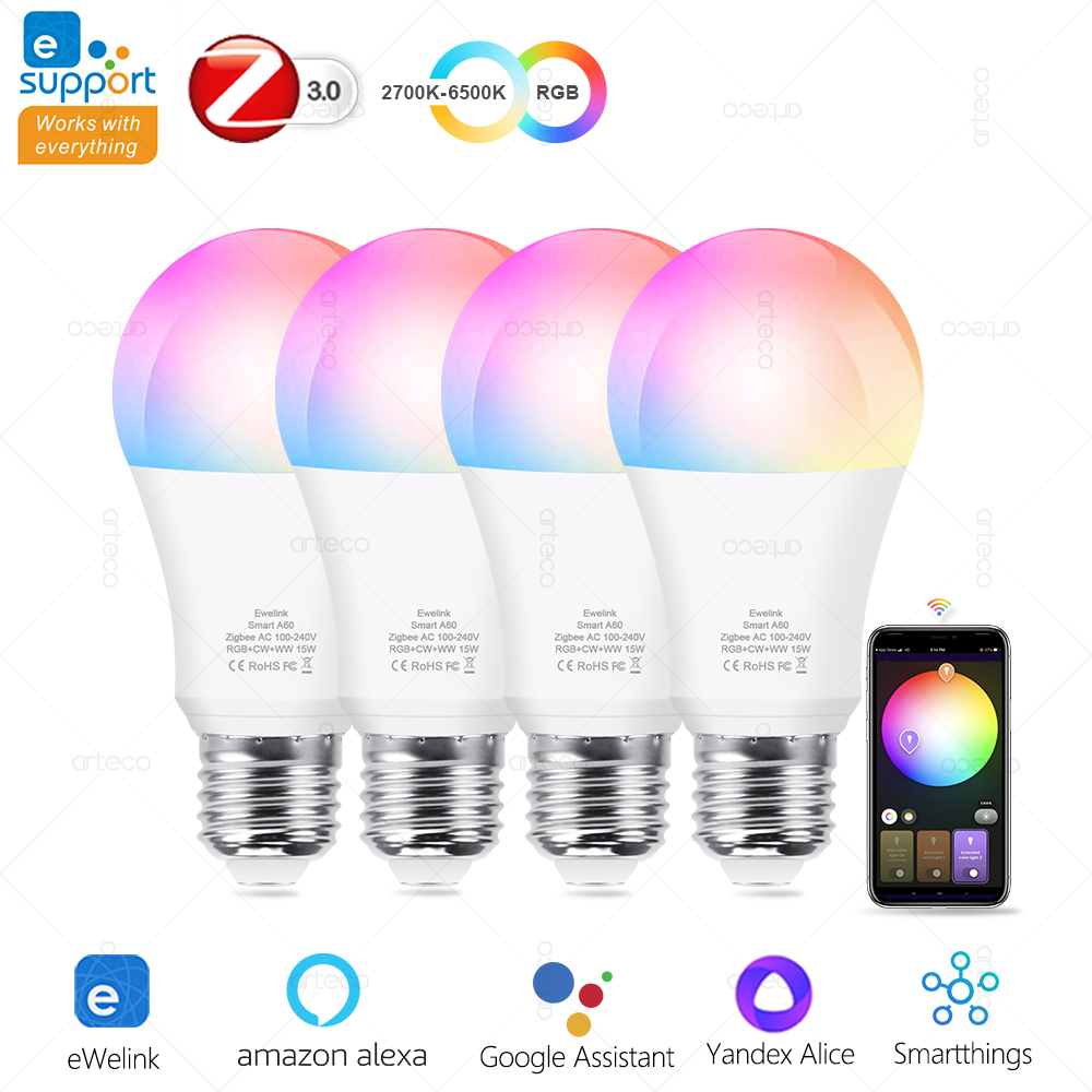 15W 18W E27 Zigbee สมาร์ทหลอดไ - Smart Home Yellow บทวิจารณ์และราคา