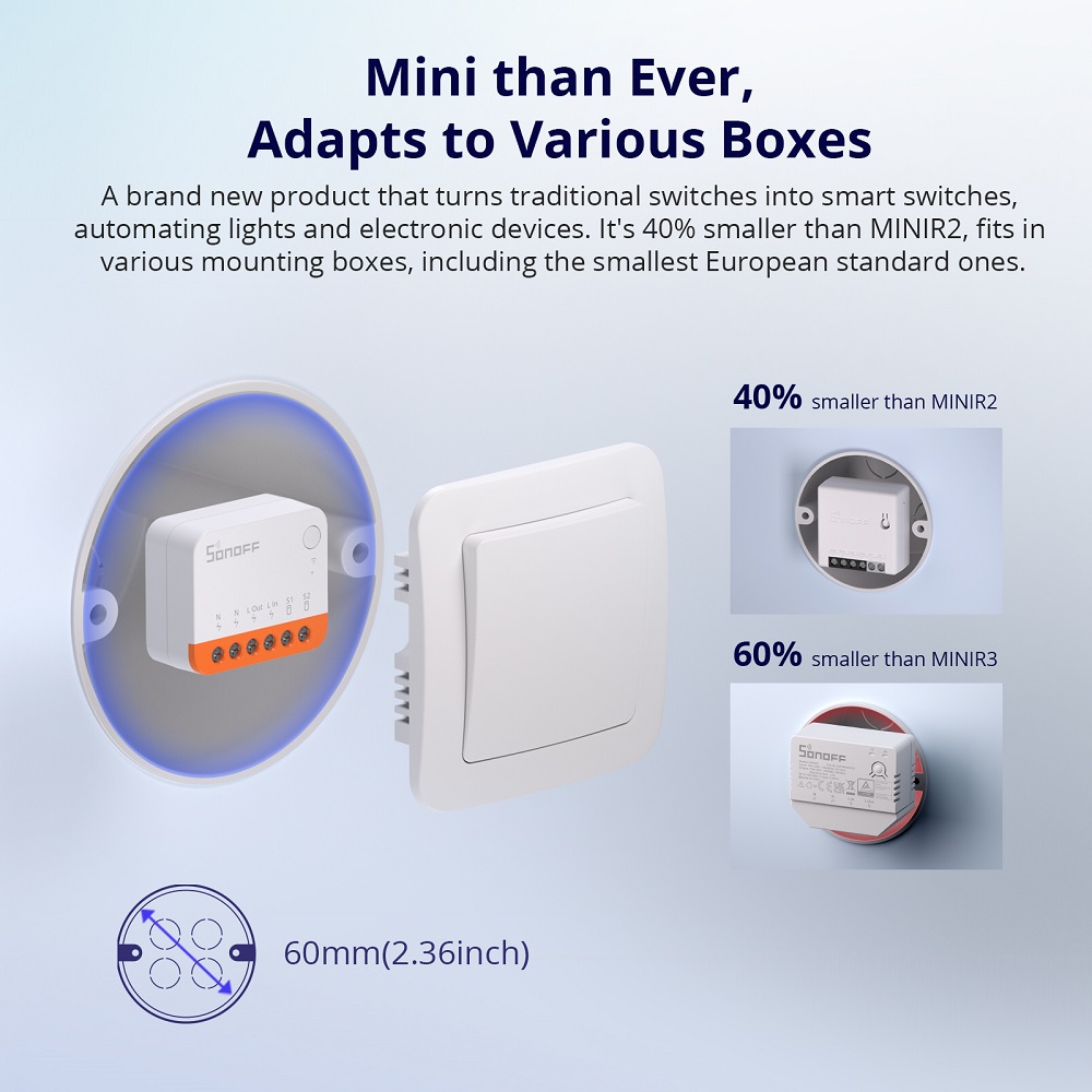 สวิตช์อัจฉริยะ Sonoff Mini R4  - Smart Home Remote บทวิจารณ์และราคา